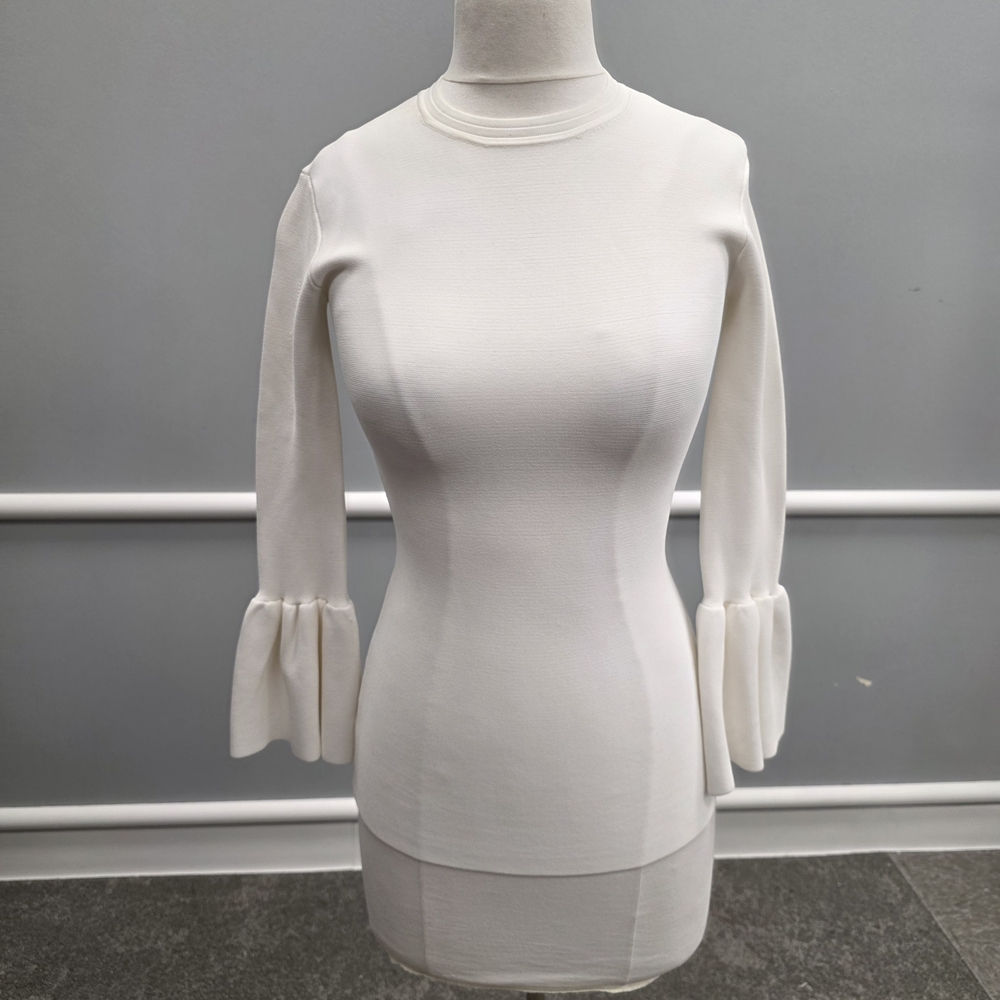 Rachel Parcell Cream Women's Blouse Bell Sleeves